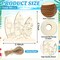 80-Piece DIY Wooden Summer Ornaments to Paint | 10 Styles Blank Beach Cutouts – Watermelon, Surfboard, Slippers, Coconut Tree for Crafts, Hanging Decor & Home Party Supplies